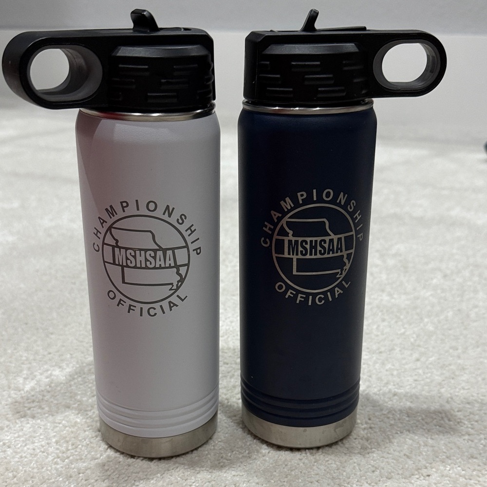MSHSAA State Championship Official Insulated Water Bottle Set - Navy and White